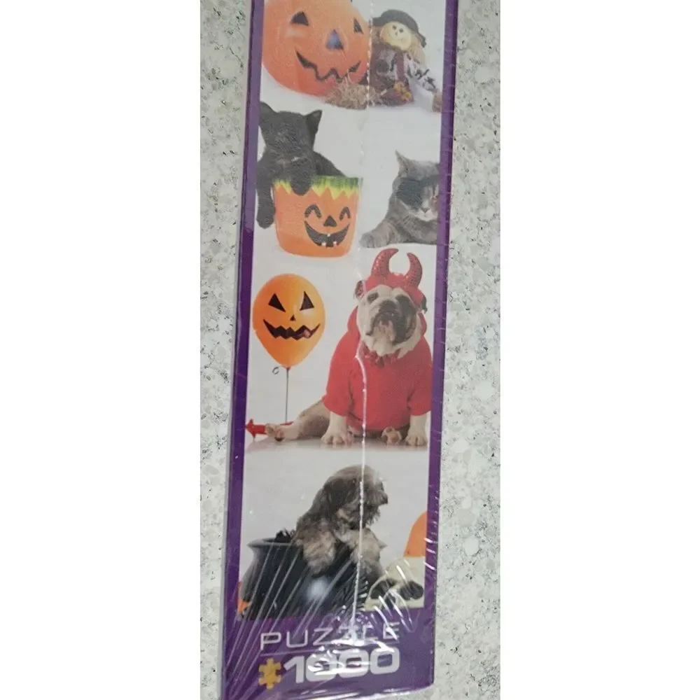1000 Piece Eurographics Puzzle HALLOWEEN‎ PETS Cats Dogs in Costume NEW SEALED